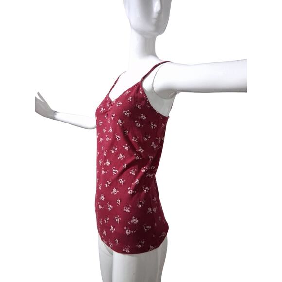 Y2K Style No Boundaries Women's size Large Floral Ribbed Grungecore Cami Top - Picture 5 of 12